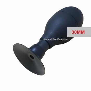 Bóng hình bầu dục hút chân không gắn đầu bằng - núm 30MM